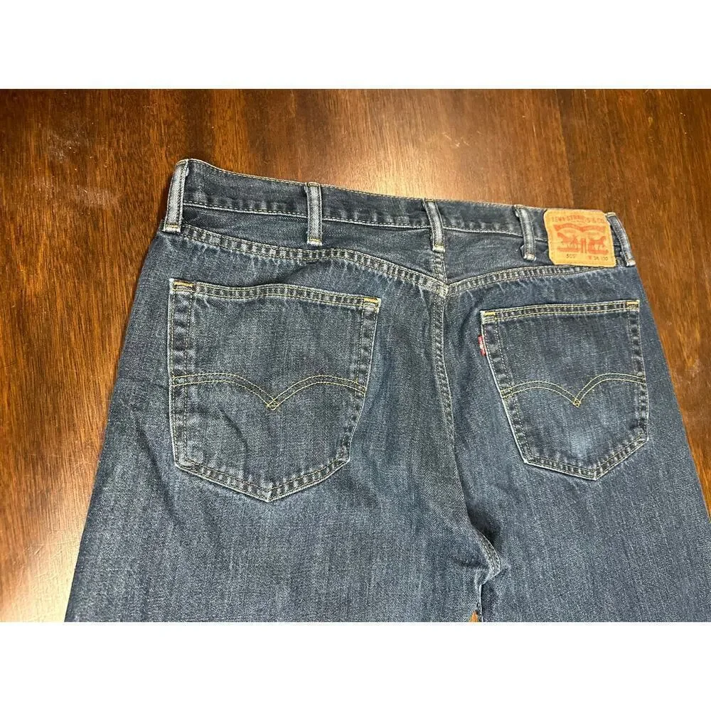 Levi 505 Jeans Men 38x30 Classic Academia Twee Western Cowboy Aztec Minimalist